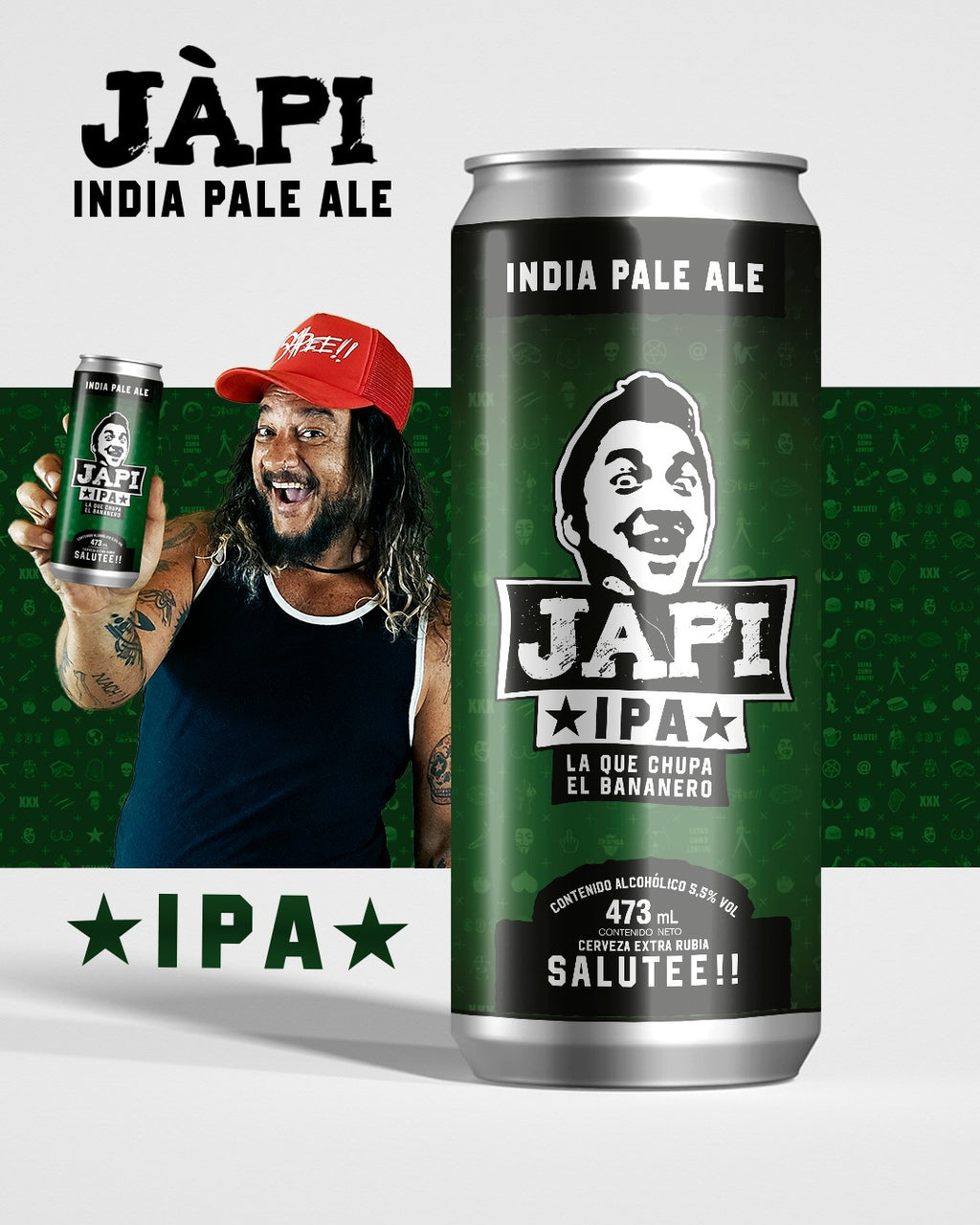 Pack x 6 Japi Beer - India Pale Ale (473 ml)