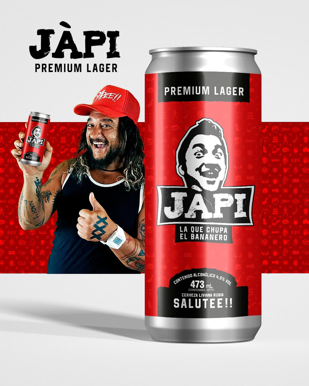 Pack x 6 Japi Beer - Premium Lager (473 ml)